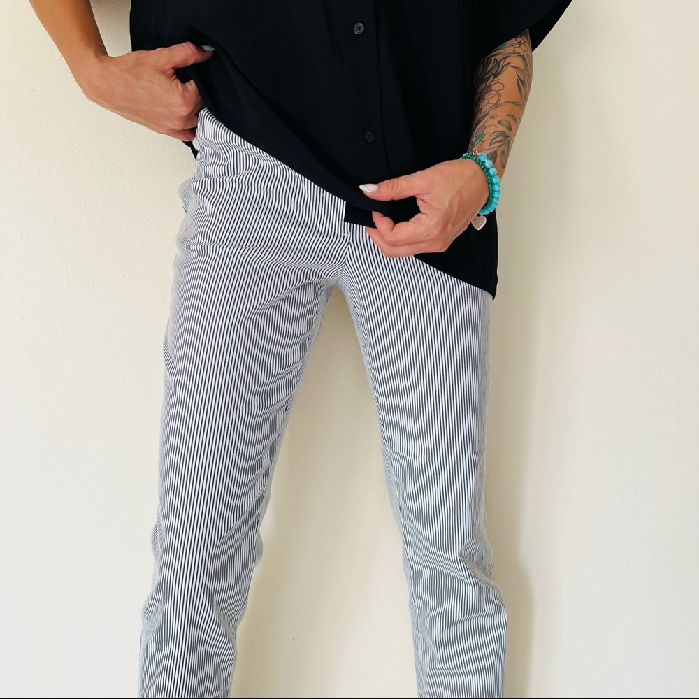 Talbots Hampshire Ankle striped Pants - Picture 4 of 9
